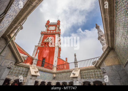 In Pena Palast in Sintra Stockfoto