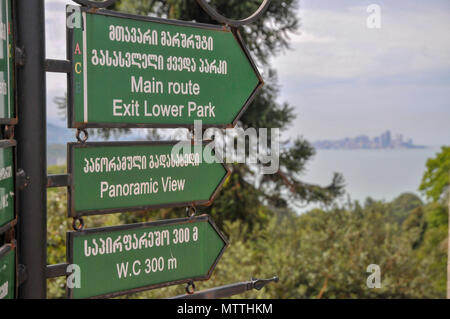 Batumi Botanischer Garten ist ein 108 Hektar großes Gebiet, 9 km nördlich der Stadt Batumi, der Hauptstadt der Autonomen Republik Adscharien, Georgia. Stockfoto