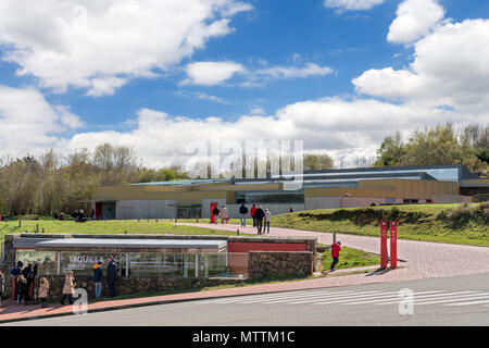 Die altamira Museum, Zentrum für die Höhle von Altamira Gemälde, Santillana del Mar, Kantabrien, Spanien Stockfoto