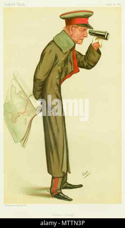 . Karikatur von Helmuth Karl Bernhard Graf von Moltke. Bildunterschrift lesen 'Modern Strategie". 1884. Franz Goedecker 422 Helmuth von Moltke Vanity Fair am 23. August 1884 Stockfoto