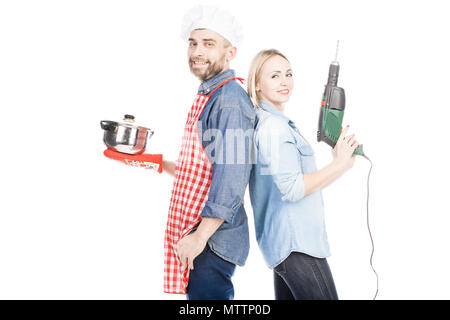 Portrait von erfolgreichen Paar Stockfoto