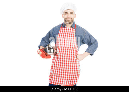 Zuversichtlich männlichen Cook Stockfoto