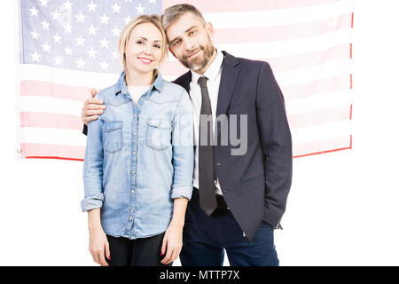 Glückliches amerikanisches Paar Stockfoto