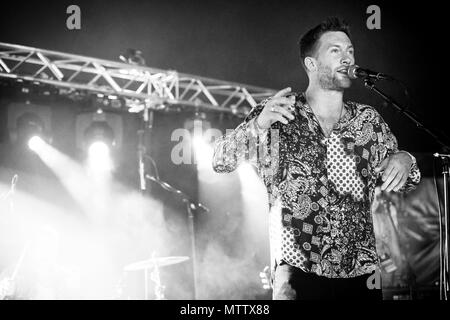 Matt Linnen, der X-Faktor, Im Park Festival, Southend, Essex © clarissa Debenham/Alamy Stockfoto