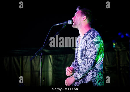 Matt Linnen, der X-Faktor, Im Park Festival, Southend, Essex © clarissa Debenham/Alamy Stockfoto