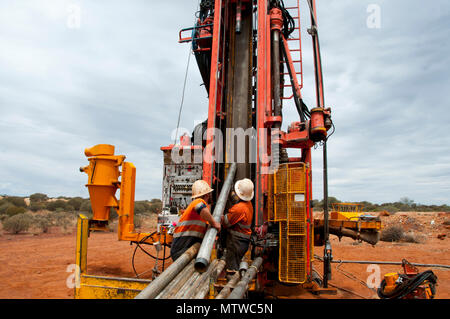 Kernbohrung für Exploration - Pilbara - Australien Stockfoto