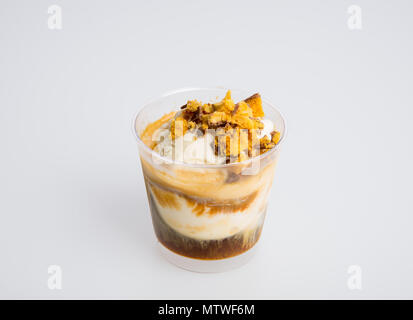 Affogato Affogato oder Kaffee auf einem Hintergrund Stockfoto