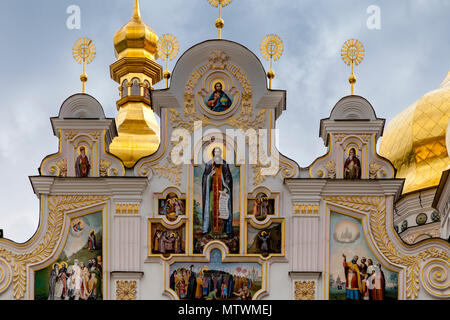 Die Kathedrale von 1352, Pechersk Lavra Klosteranlage, Kiew, Ukraine Stockfoto