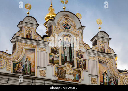 Die Kathedrale von 1352, Pechersk Lavra Klosteranlage, Kiew, Ukraine Stockfoto