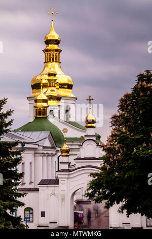 Kirche der Kreuzerhöhung, Pechersk Lavra Klosteranlage, Kiew, Ukraine Stockfoto