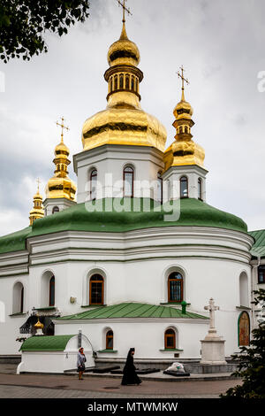 Kirche der Kreuzerhöhung, Pechersk Lavra Klosteranlage, Kiew, Ukraine Stockfoto