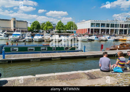 Bristol Harbourside, Hafengebiet, England, Großbritannien Stockfoto