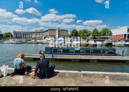 Bristol Harbourside, Hafengebiet, England, Großbritannien Stockfoto