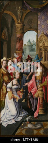 . Salomon et la Reine de Saba Kunst Institut von Chicago Peinture XVIиme europйenne du Debüt du Siecle premier étage - Abschnitt 209. zwischen 1510 und 1520. Anonyme, Anvers (Belgique) 535 Saba-anonim Stockfoto