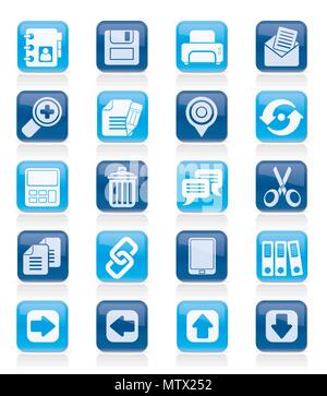 Internet Interface Symbole - Vektor Icon Set Stock Vektor