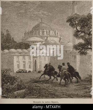 426 Mosquée Le Sultan Bajazet - Edmondo De Amicis - 1883 Stockfoto