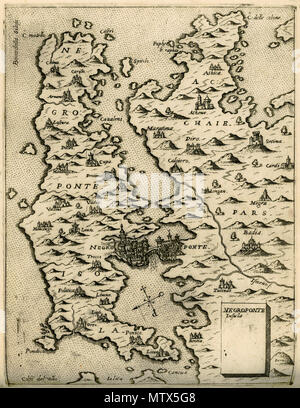 . Englisch: Giovanni Francesco Camocio. Isole famose Porti, fortezze, e terre maritime sottoposte alla Ser. ma Sig. Ria di Venetia, ad altri Principi Christiani, et al Sig. oder Turco, Venedig, alla libraria del Segno di S. Marco (1574). 1574. Giovanni Camocio (1501 - 1575) Beschreibung italienische Kartograph, Drucker und Verleger Geburtsdatum / Tod 16./1501 16./1575 Behörde: Q 12631503 VIAF: 44604713 ISNI: 0000 0000 6633 2420 99051797 LCCN: Keine GND: 12476763 X SELIBR: 318467 WorldCat 440 Negroponte Insula - camocio Giovanni Francesco - 1574 Stockfoto