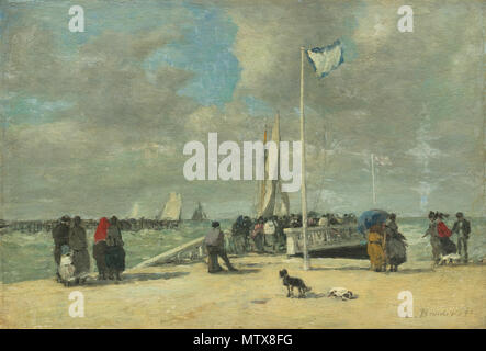 . Auf der Jetty. ca. 1869/1870 456 Auf dem Steg eine 11788 Stockfoto