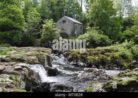 Cenarth Wassermühle am Fluss Teifi Stockfoto