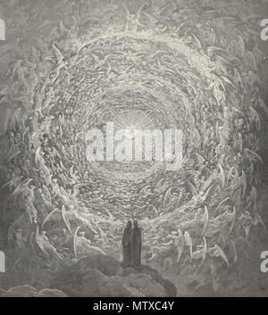 . Englisch: Paradies (Paradiso) Abbildung von dem französischen Künstler, Gustave Dore. 24. Februar 2016. Gustave Dore 467 Paradies (Paradiso) II. Stockfoto