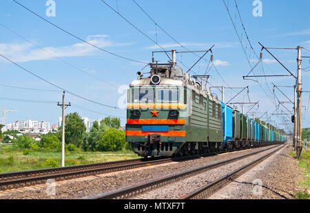 Fracht elektrische Zug Stockfoto