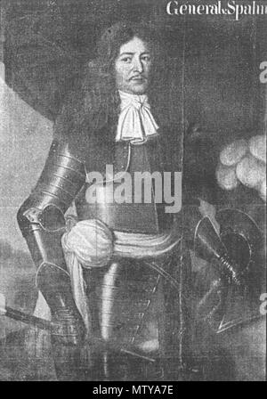 . English: Spaen, Alexander von (1619-1692), Generalfeldmarschall. 17. Jahrhundert. Unbekannt 568 Spaen, Alexander von (1619-1671) Stockfoto