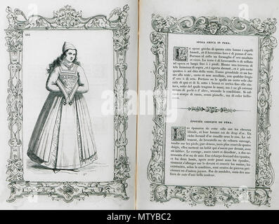 . Englisch: Cesare Vecellio. Kostüme anciens et modernes Habiti antichi et Modernisieru di tutto il mondo di Cesare Vecellio, Paris, Firmin Didot Freres et Fils & Cie., M.DCCC. LIX (1859-60). 1860. Cesare Vecellio (1530-1601) Alternative Namen Cesare Vecellio; Cesare di Tiziano Vecelli; Cesare Vecellius Beschreibung italienischer Maler und Graveur Geburtsdatum / Tod 1521 vom 2. März 1601 Ort der Geburt / Todes Pieve di Cadore Venedig Arbeitsort Venedig, Augsburg Authority control: Q 549400 VIAF: 17378621 ISNI: 0000 0001 2122 5258 ULAN: 500018010 85049158 LCCN: n GND: 121652424 WorldCat 570 Sposa Stockfoto