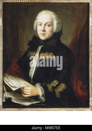 494 Portrait de Boccherini attribué à Jean-Etienne Liotard (1702-1789) Stockfoto