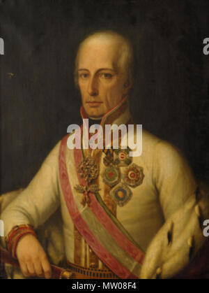 . Englisch: Franz II., Kaiser des Heiligen Römischen Reiches. 24. März 2012. Unbekannt 496 Portrait von Kaiser Franz II. Stockfoto