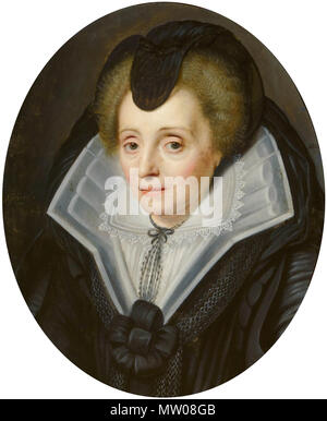 . Portrait von Louise de Coligny (1555-1620). Nederlands: Portret van Louise de Coligny. 1600-1625. Öl auf Kupfer auf dem Armaturenbrett montiert. 28,1 × 23,1 cm (11 x 9). Den Haag, Mauritshuis. . Zwischen 1600 und 1625. Workshop von Michiel van Mierevelt (1566-1641) Alternative Namen Michiel Jansz. van Miereveld, Michiel van, Michiel Miereveld Jansz. van Miereveldt, Michiel van Miereveldt, Michiel Jansz. van Mierevelt, Michael Janszen Mierevelt, Michael Jansz. van Miereveldt Beschreibung niederländische Maler und Zeichner Hofmaler der Prinz von Orange. Das Datum der Geburt / Tod 1. Mai 1567 vom 27. Juni 1. Stockfoto