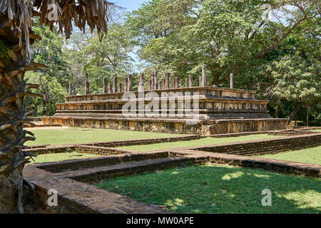 Nissanka Latha Mandapaya, Polonnaruwa Stockfoto