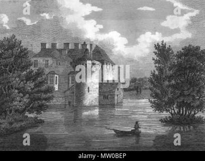 . Englisch: Haus an den lbs Brücke, Penshurst, Gravur oder Ätzung von Byrne von Zeichnung von Amsinck, 1809. 28 Juli 2013, 21:23:18. Letitia Byrne 548 Scotney Castle, Lamberhurst Stockfoto