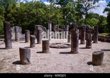 Baptisterium in Butrint Stockfoto