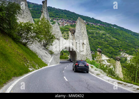 Suche alamy Alle Bilder die Pyramiden von Euseigne im Wallis, Schweiz Stockfoto