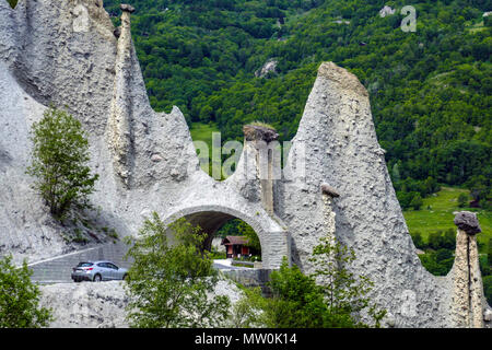 Suche alamy Alle Bilder die Pyramiden von Euseigne im Wallis, Schweiz Stockfoto