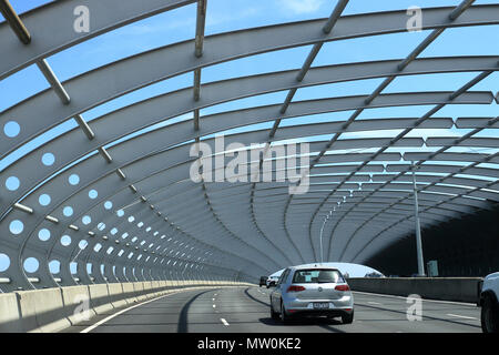 CityLink Sound Tube Melbourne, Australien Stockfoto