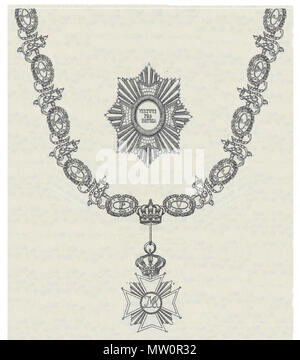 576 Stern und Kette mit Groszkreuz Militär-Max-Joseph-Orden Bayern Stockfoto
