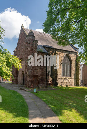 Die Außenseite des St Chad's Kirche in Shrewsbury Stockfoto