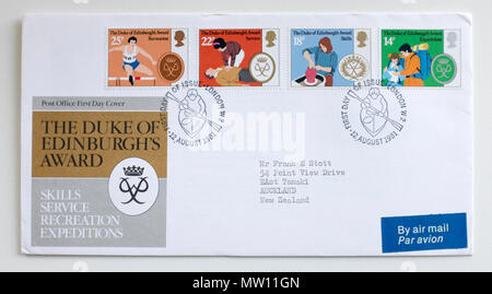 1981 Ganzsachen Stempel GB Herzog von Edingburghs Award Stockfoto