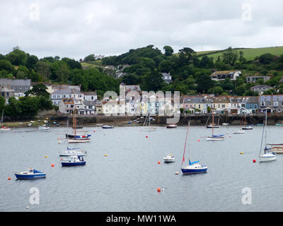 Spülen von Falmouth über den Fluss Fal Stockfoto