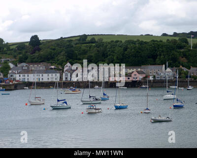 Spülen von Falmouth über den Fluss Fal Stockfoto