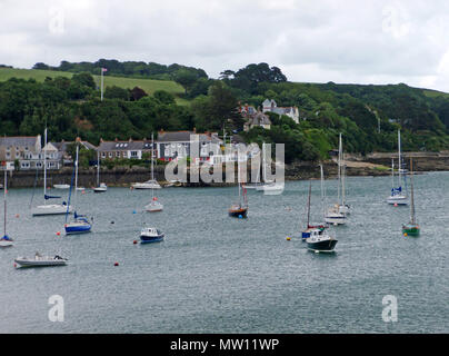 Spülen von Falmouth über den Fluss Fal Stockfoto