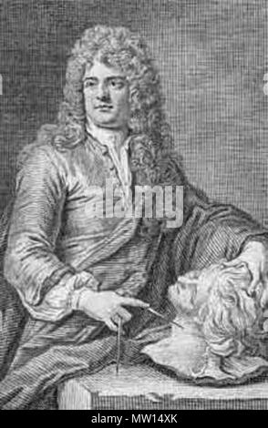 . Englisch: grinling Gibbons (1648-1721). Zeitgenössisches Porträt 254 GrinlingGibbons Stockfoto