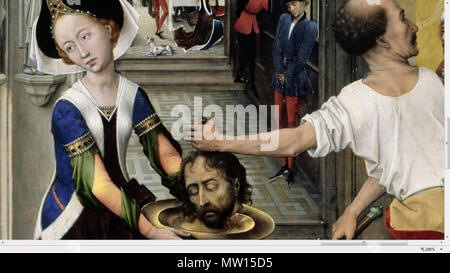 . Der Altar des Hl. Johannes. Der Altar des Hl. Johannes. ca. 1455 525 Rogier van der Weyden - der Altar des Hl. Johannes - Google Kunst Projekt 2 Stockfoto