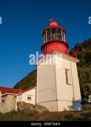 Chibougamau Leuchtturm, Dorf Cap-Cat, Gaspe Halbinsel, Quebec, Kanada Stockfoto