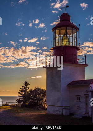 Chibougamau Leuchtturm, Dorf Cap-Cat, Gaspe Halbinsel, Quebec, Kanada Stockfoto