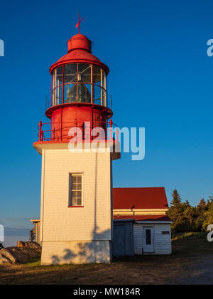 Chibougamau Leuchtturm, Dorf Cap-Cat, Gaspe Halbinsel, Quebec, Kanada Stockfoto