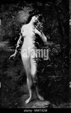 . Englisch: Schwarz-weiß Foto von Le Lierre enlaçant La Fleur (Die Ivy Enlacing die Blume) von Léon Printemps (1871-1945). Aus einer public domain Art Journal im Internet Archive. 7/8, gedreht, angepasster JPEG-Artefakte zu entfernen, Kontrast erhöht, Flecken entfernt. . 2. September 2015 502 Printemps Lierre Stockfoto