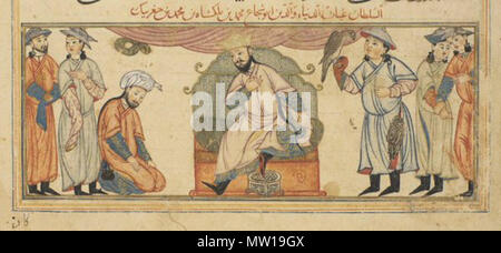 . Englisch: Miniatur aus dem 'Jami' al-Tawarikh' von Rashid al-Din. 1307. Rashid al-Din 580 Sultan Muhammad ibn Malik-Shah Stockfoto