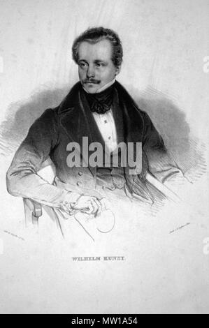 . Deutsch: Wilhelm Kunst (1799-1859) Ont Lithographie von Faustin Herr, Ca. 1850. ca. 1850. Faustin Herr (gest. 1900); Foto Peter Geymayer 647 Wilhelm / Herr Litho Stockfoto